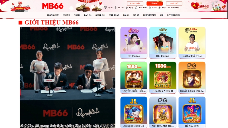 Giới Thiệu MB66 – Nền Tảng Giải Trí Trực Tuyến Uy Tín